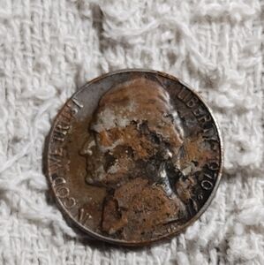 1970 P/D Jefferson penny nickel.